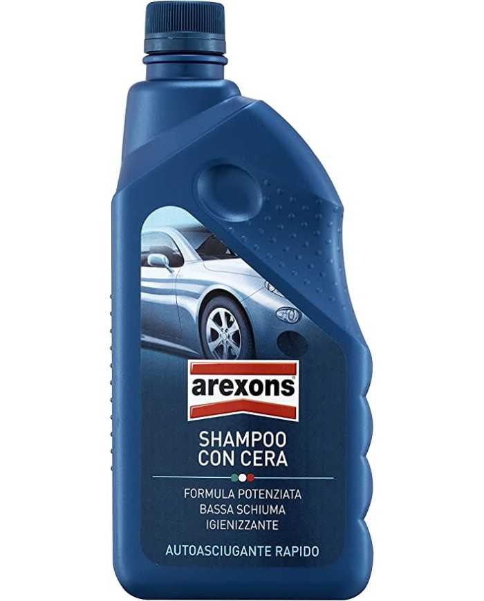 Shampoo con Cera Autoasciugante Rapido Pulizia Auto Moto Liquido 1 L  Arexsons - Accessori - AREXONS - Multistore Convenienza